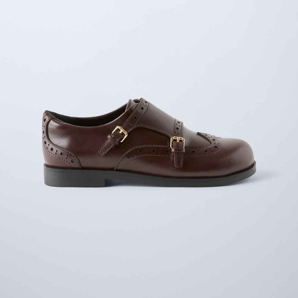 BUCKLED LEATHER SHOES - Picture 3 of 5